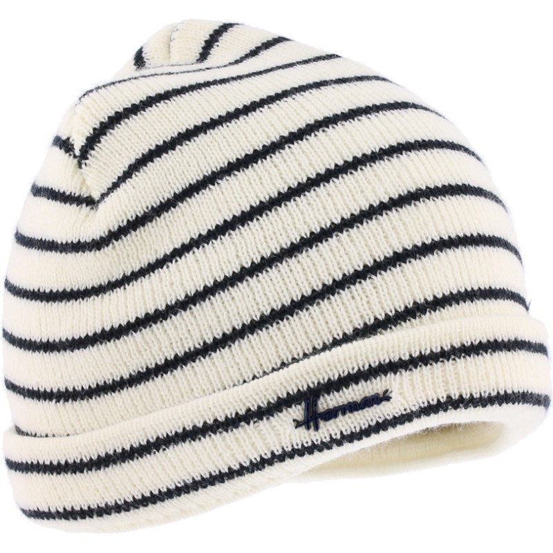 bonnet hiver rayé