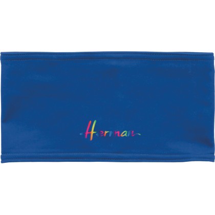 bandeau sport hiver herman en softshell coloris bleu
