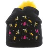 bonnet enfant à pompon