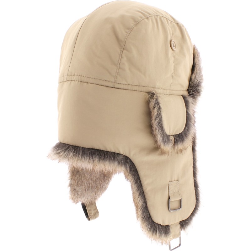 Chapka en fausse fourrure, avec 2 positions de fermeture Chapka en fausse fourrure, avec 2 positions de fermeture