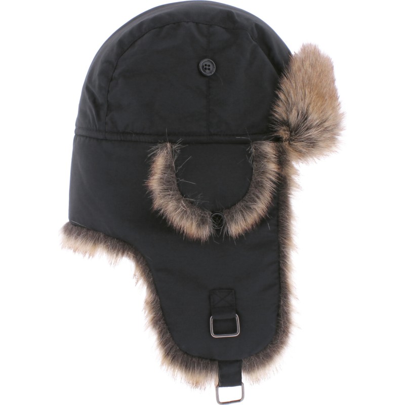 Chapka en fausse fourrure, avec 2 positions de fermeture Chapka en fausse fourrure, avec 2 positions de fermeture