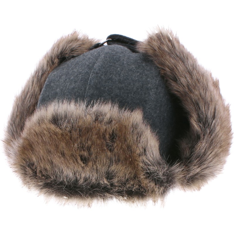 Chapka en fausse fourrure, avec 2 positions de fermeture Chapka en fausse fourrure, avec 2 positions de fermeture