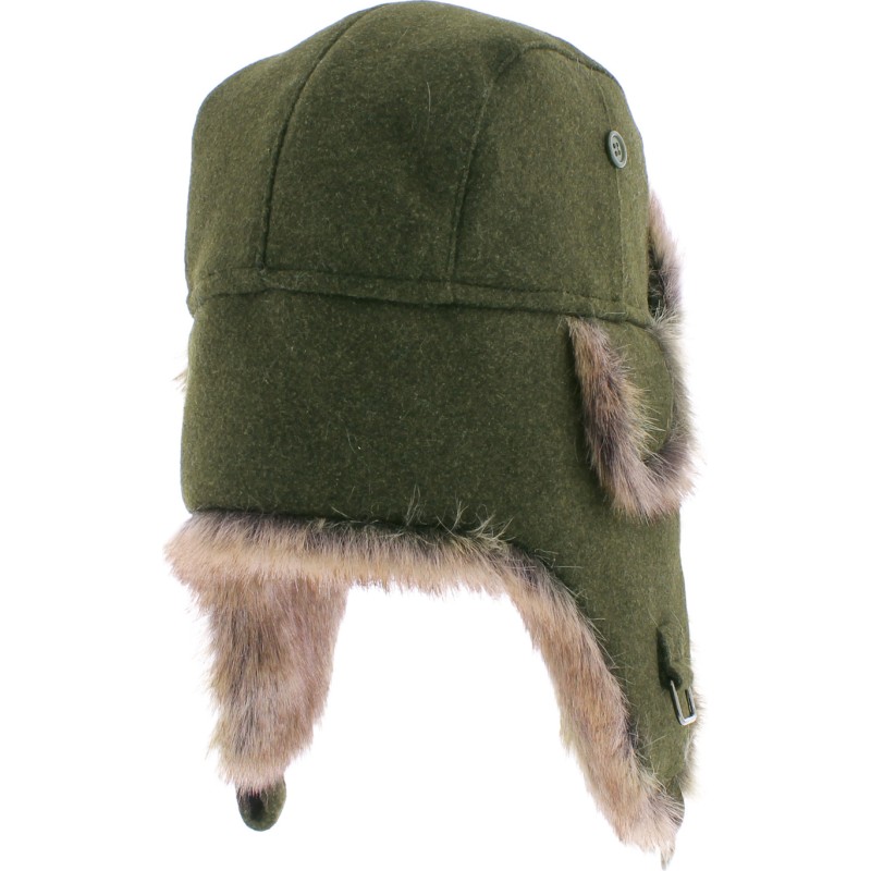 Chapka en fausse fourrure, avec 2 positions de fermeture Chapka en fausse fourrure, avec 2 positions de fermeture