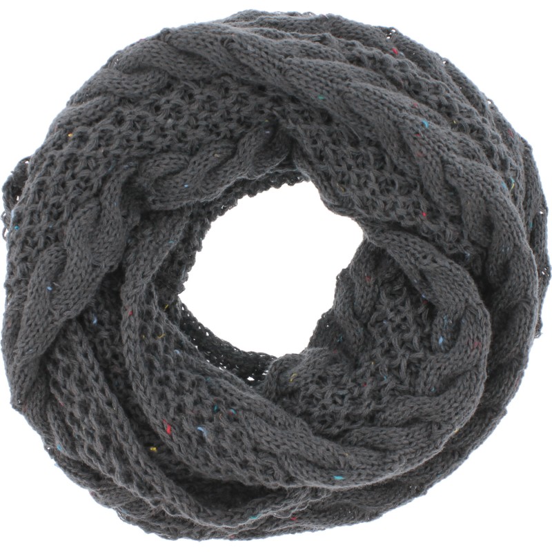 echarpe loop en maille torsadee