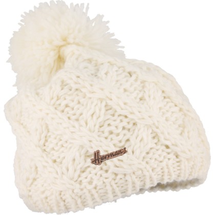 bonnet enfant pompon blanc