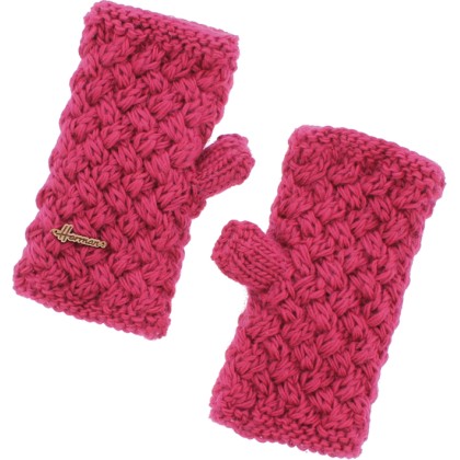mitaines en maille torsadee