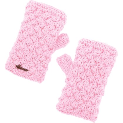 mitaines en maille torsadee doublure interieure en plush