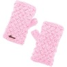 mitaines en maille torsadee doublure interieure en plush