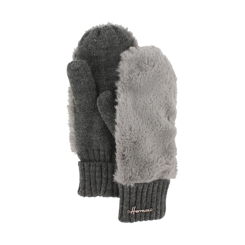 Moufle en fausse fourrure