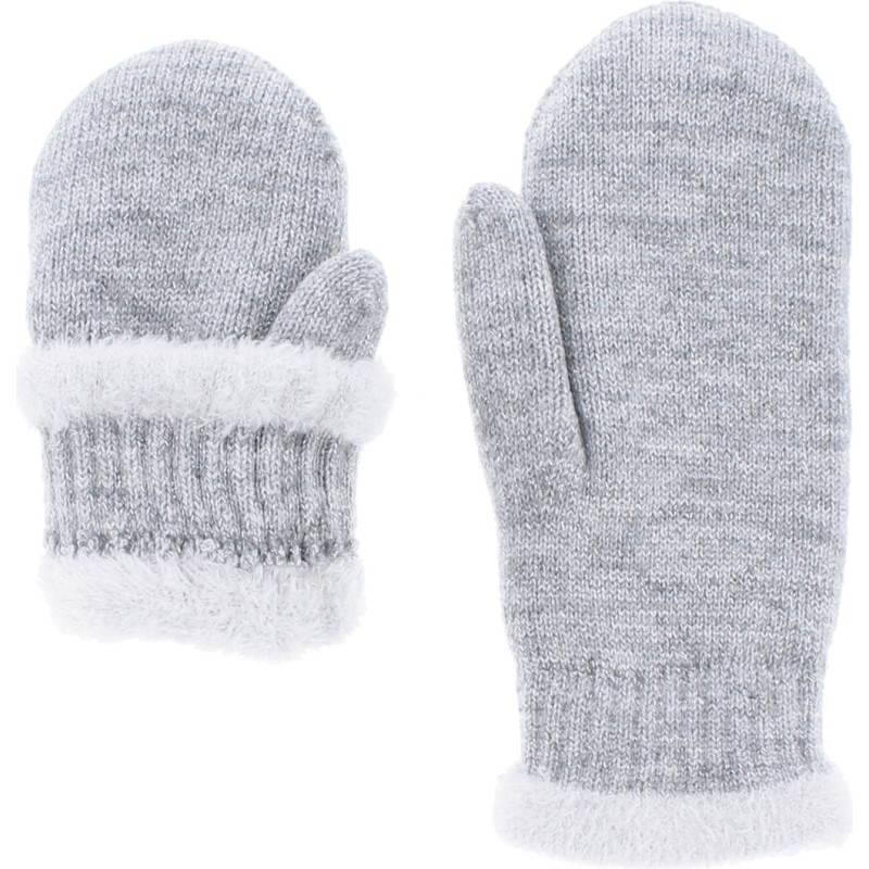 Moufles femme en maille unie avec lurex poignet et do Moufles femme en maille unie avec lurex poignet et do