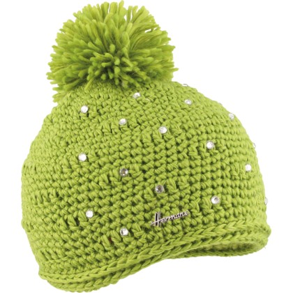 bonnet enfant avec pompon et strass