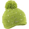 Bonnet avec strass et pompon