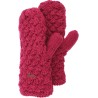 Moufle tricotée main unie doublée polaire