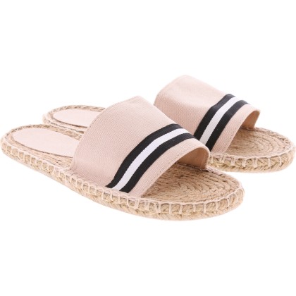 Sandale bicolore en coton