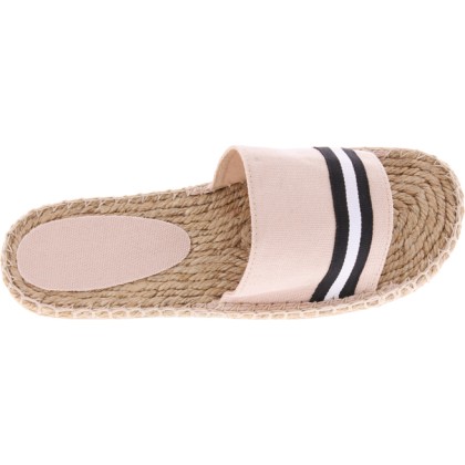 Sandale bicolore en coton