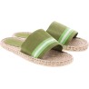 Sandale bicolore en coton