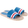 Sandale bicolore en coton