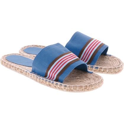 Sandale bicolore en coton
