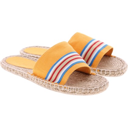 Sandale bicolore en coton