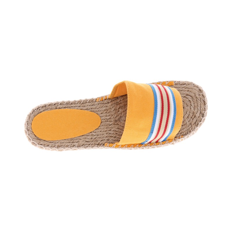 Sandale bicolore en coton