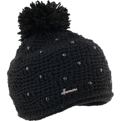 bonnet enfant pompon et strass