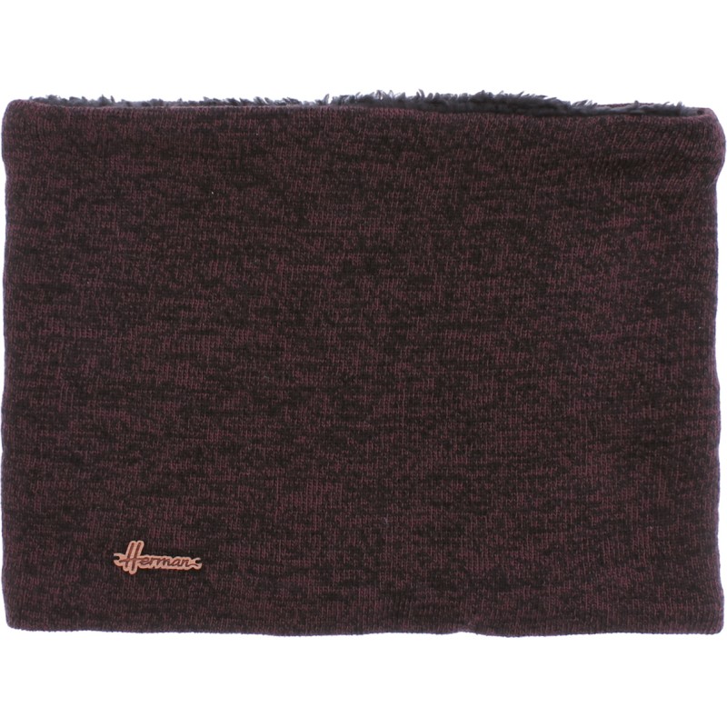 Set composé d'un bonnet à revers doublé en plush, d'un tour de cou et