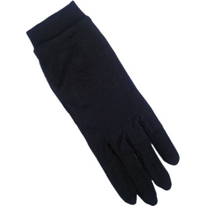 Gant de soie noir enfant