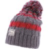 bonnet pompon bicolore