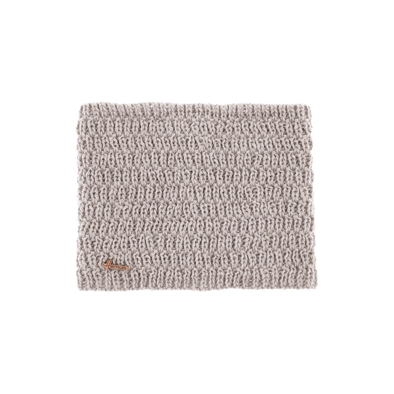 Tour de cou en maille unie doublé plush
