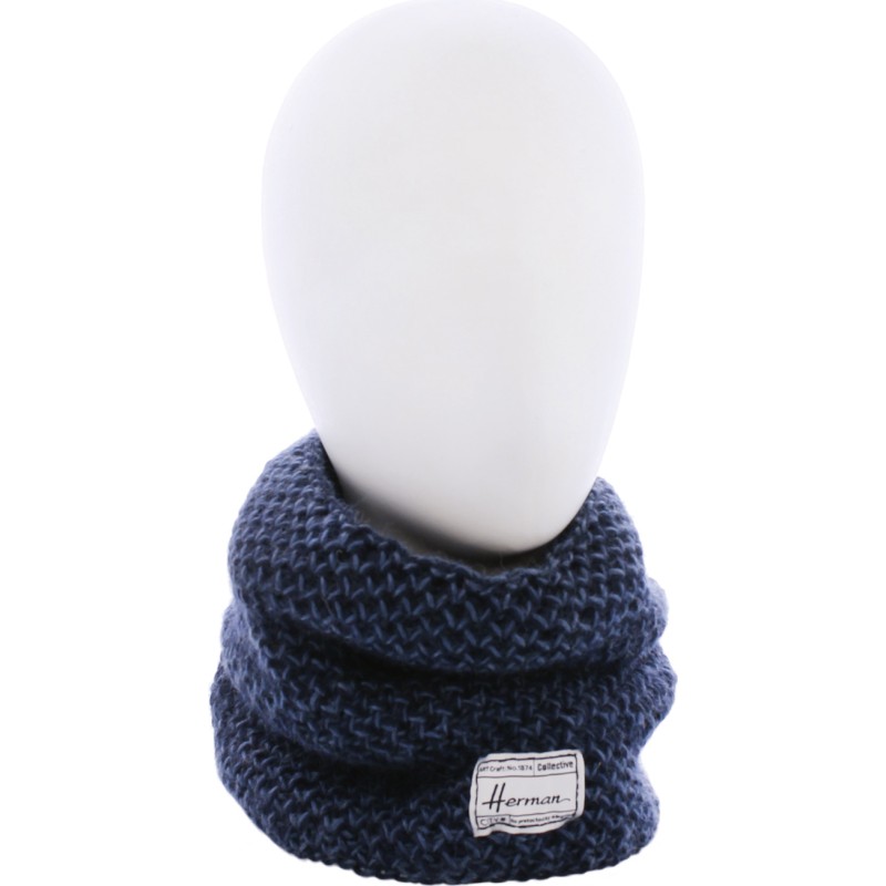 TOUR DE COU CHINE BICOLORE DOUBLE PLUSH
