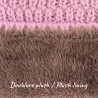 Tour de cou en maille unie doublé plush