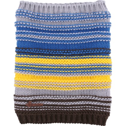 Tour de cou enfant rayé milticolore doublé plush