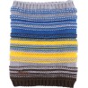 Tour de cou enfant rayé milticolore doublé plush