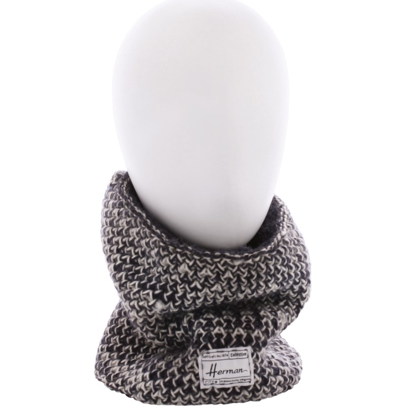 TOUR DE COU CHINE BICOLORE DOUBLE PLUSH