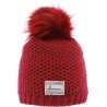 bonnet femme pompon fausse fourrure