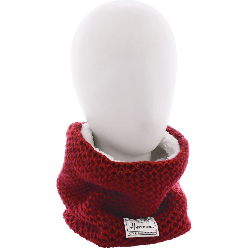 TOUR DE COU CHINE BICOLORE DOUBLE PLUSH