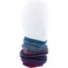 Tour de cou enfant rayé milticolore doublé plush