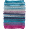 Tour de cou enfant rayé milticolore doublé plush