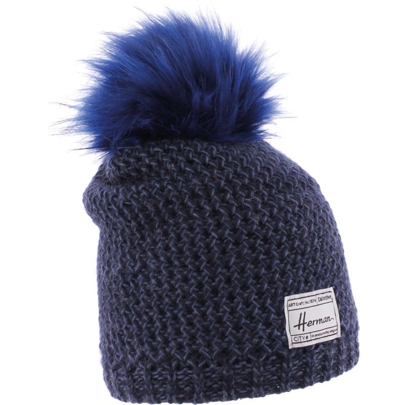 bonnet pompon hiver