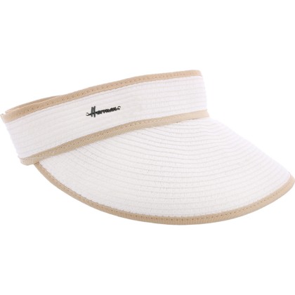 bicolour paper braid visor