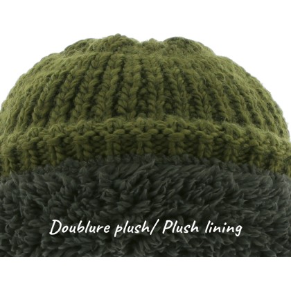 bonnet hiver doublure en plush