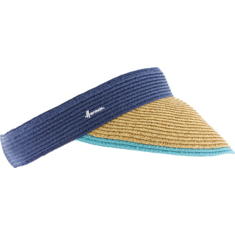 bicolour paper braid visor