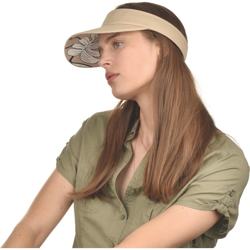 Plain color visor with tightening buckle Plain color visor with tightening buckle