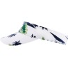 Visor with tropical pattern, with tightening buckle