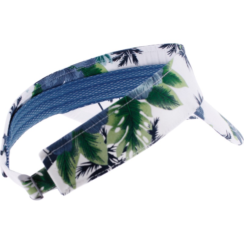 Visor with tropical pattern, with tightening buckle Visor with tropical pattern, with tightening buckle