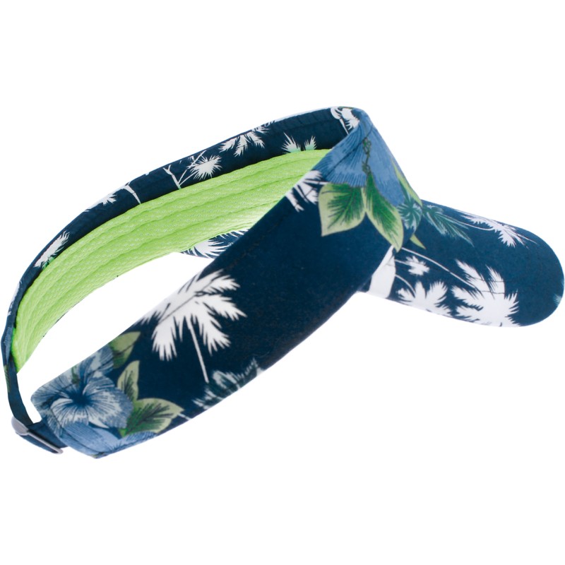 Visor with tropical pattern, with tightening buckle Visor with tropical pattern, with tightening buckle