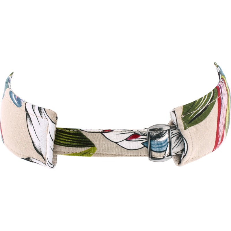 Visor with floral pattern, with tightening buckle Visor with floral pattern, with tightening buckle