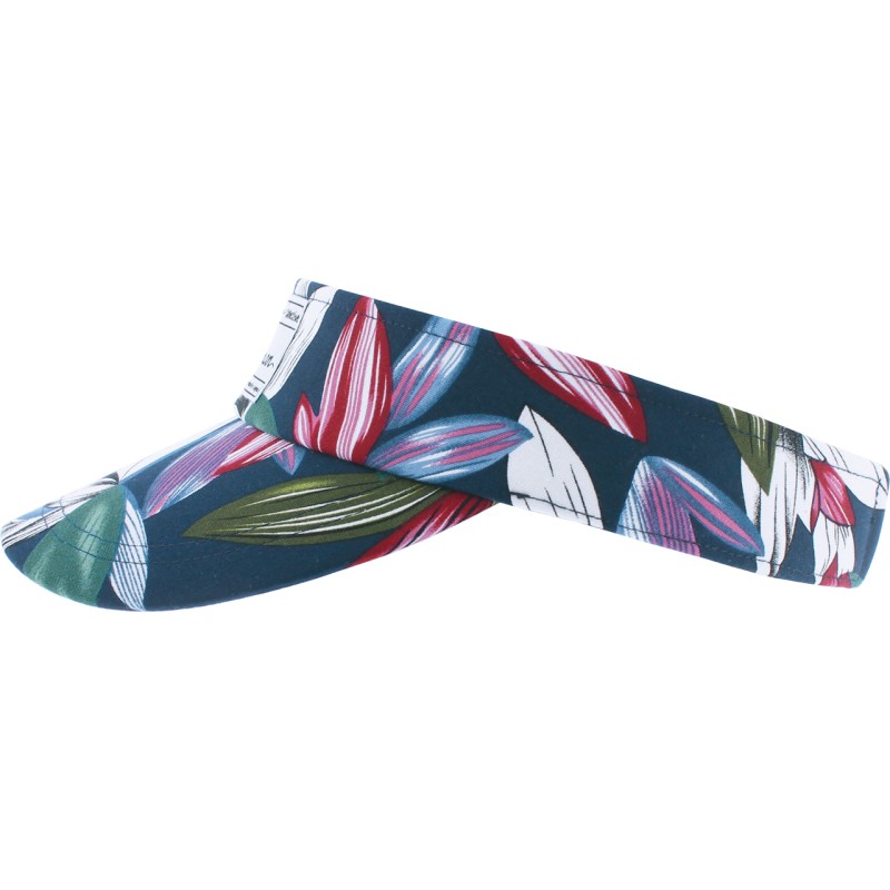 Visor with floral pattern, with tightening buckle Visor with floral pattern, with tightening buckle
