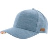 Casquette baseball unie avec motif tropical sous la visière. Fermeture