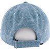 Casquette baseball unie avec motif tropical sous la visière. Fermeture